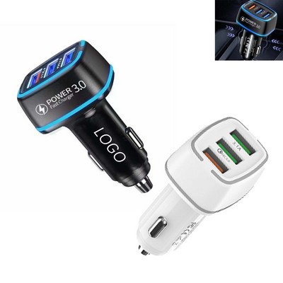 3 Port Usb Car Charger Adapter