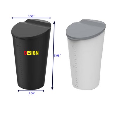 Car Trash Can with Lid Small Cup Holder Door Pocket Garbage Can Bin Trash Container