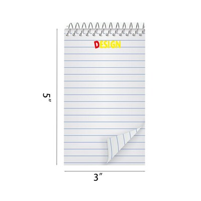 3 x 5 Inches Spiral Memo Pad 75 Sheets Notebooks