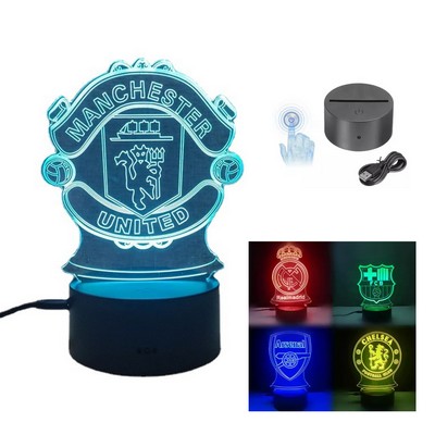 Football Club Lamp and LED Nightlight 