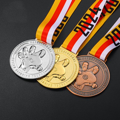 Custom 2" Gold Silver Bronze Award Medals-Winner Medals Gold Silver Bronze Prizes for Competitions