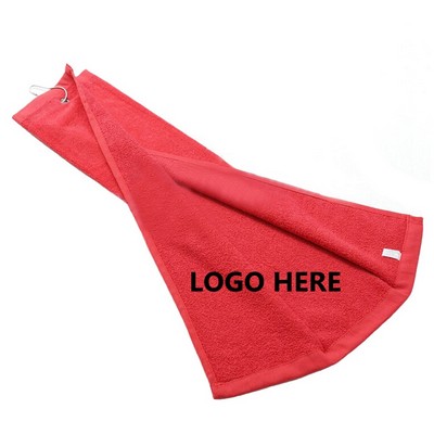 Golf Microfiber Towel With Metal Grommet And Clip