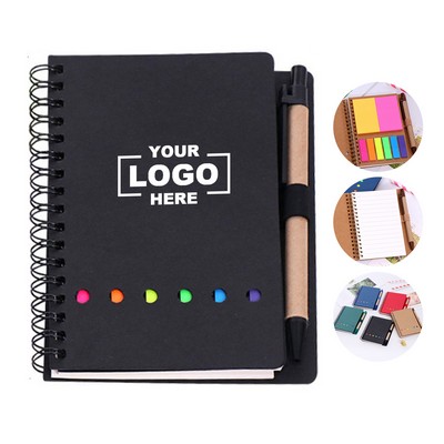 Eco-Friendly Spiral Notebook with Pen Set