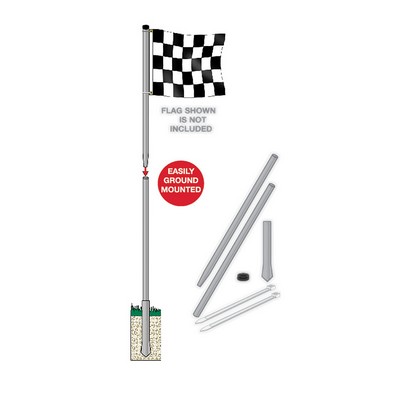 In Ground Display Pole Kit (9' x 1")