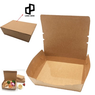 Disposable Kraft Paper Food Take Out Boxes