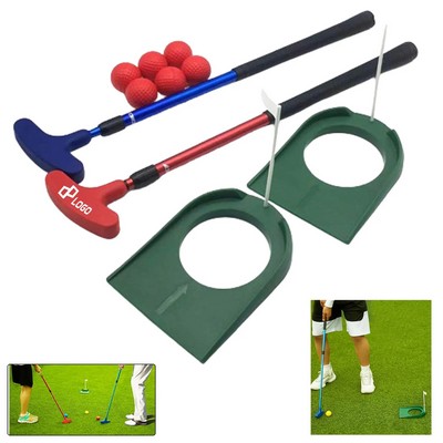 All In One Retractable Golf Putter Set