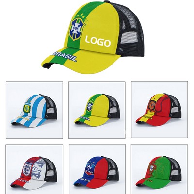 Flag Mesh Baseball Cap / Adjustable Hat