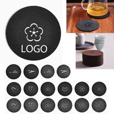 Round Felt Absorbent Coaster