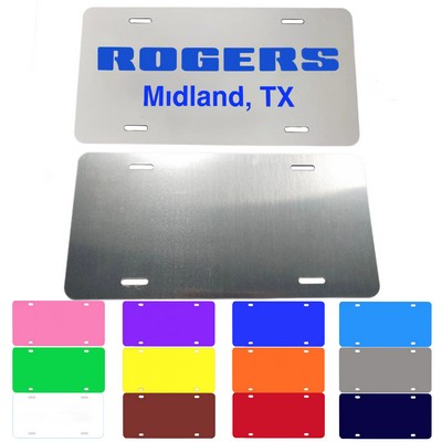 Auto Aluminum License Plate