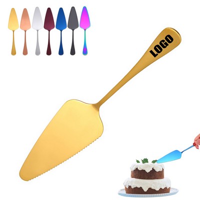 Colorful Triangle Serrated Cake Spatula Cutter Tool For Slicing and Serving