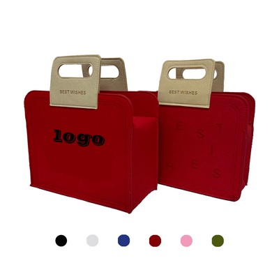 Large Felt Shopping Tote Bag