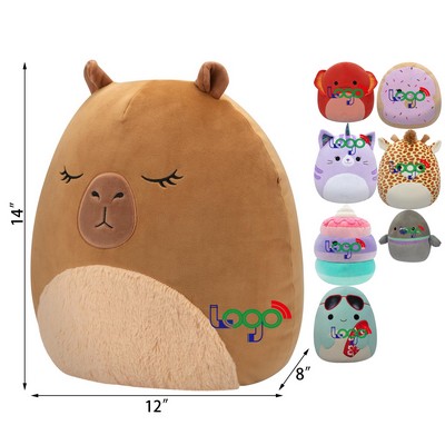 Custom 14 Inches Animal Shapes Plush Toy