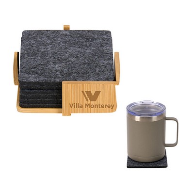 Redmond 6pc Recycled Felt Coaster Set