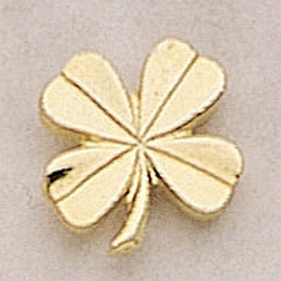 4 Leaf Clover Marken Design Cast Lapel Pin (Up to 5/8")