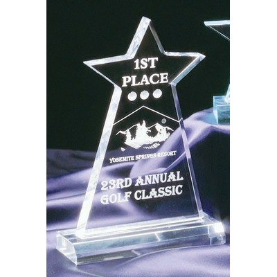 Clear Star Obelisk Acrylic Award - 4 3/4"x8"