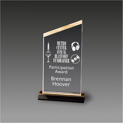 6" x 11" Reflections™ Beveled Peak Award