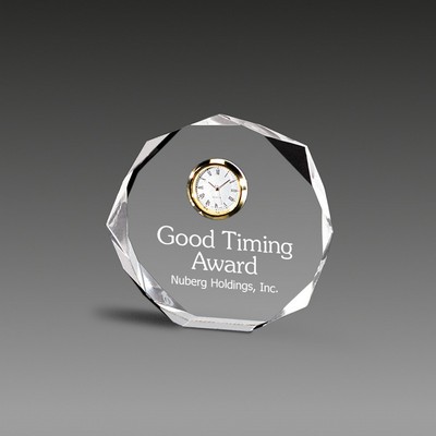 Freestanding Octagonal Bevel Award™ (6½"x6"x1")