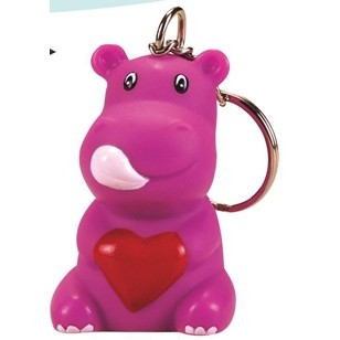 Rubber Love Hippo Key Chain©