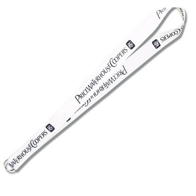 1" Polyester Non-Breakaway Lanyard (Silk Screen)