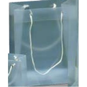 Medium Clear/ Frosted Gift Bag (8"x10"x4 3/4")