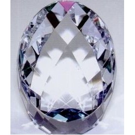 Optic Crystal Rainbow Faceted Egg Award (2"x1 5/8")