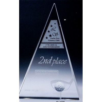 Large Crystal Golf Triangle Award