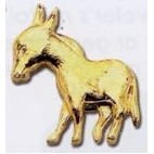 Stock Animal Lapel Pin (Donkey)