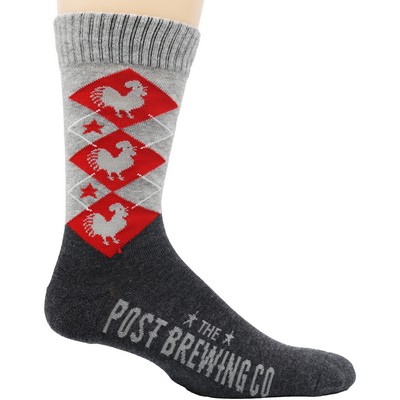 Custom-Woven Bamboo Sport Sock - Crew