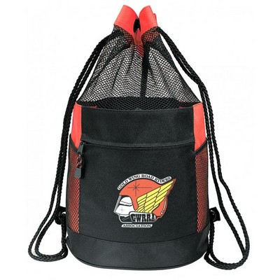 Drawstring Mesh Backpack