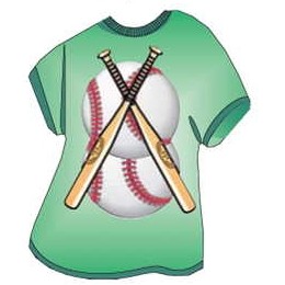 Baseballs & Bats T-Shirt Mighty Mini Magnet