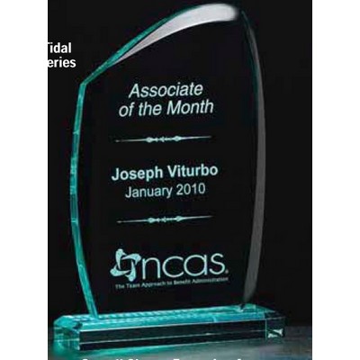 Tidal Series Jade Green Polished Acrylic Award (5"x8 1/4")