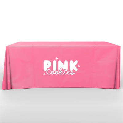 Recyclable, Non Woven 6' Flat, 3 Sided Screen Print Table Cover