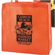 Orange Non-Woven Tote Bag (13"x5"x13")