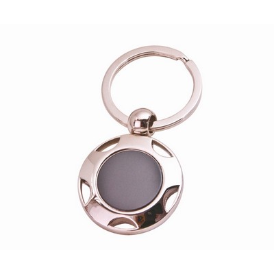 Zinc Keychain w/ Circle (Wheel)