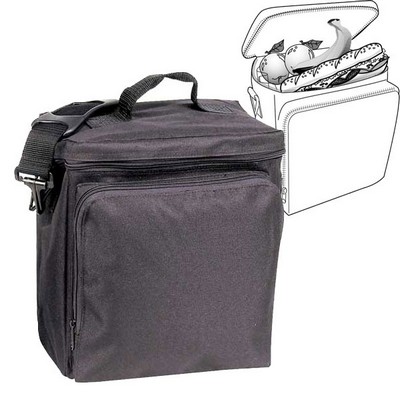 Insulated Picnic Cooler w/Adjustable Detachable Shoulder Strap