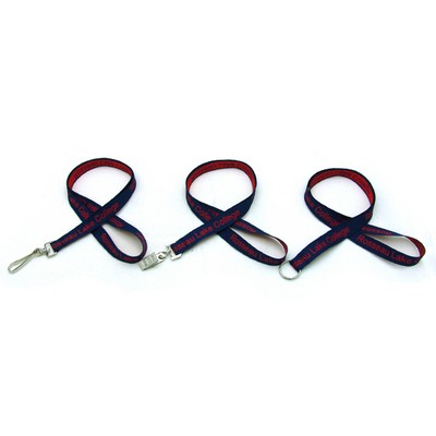 Classic Coarse Weave 5/8" Lanyard w/ J Hook