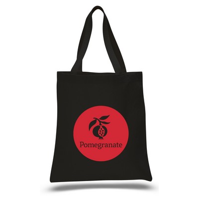 12 Oz. Colored Canvas Promotional Bag w/ Web Handles - 1 Color (15"x16")