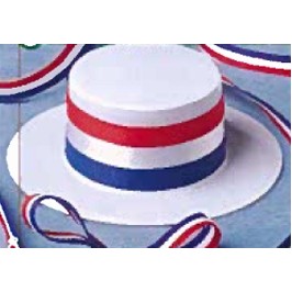 Patriotic Skimmer Hat Accessory for Stuffed Animal