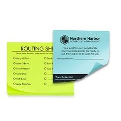 2 Color Short Run Post-it® Notes (4"x 6")(50 Sheets)