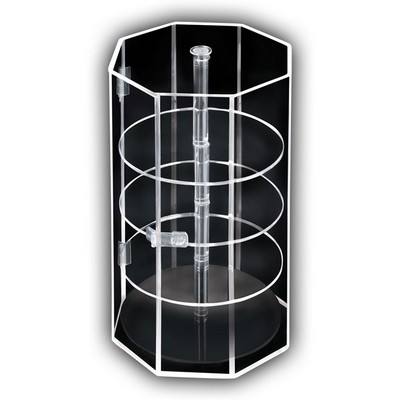 Locking Case W/Rotating Shelves (19 1/4"x8 1/4"x9 1/2")