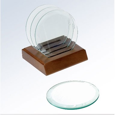 Round Jade Glass Coaster Set (Screened)