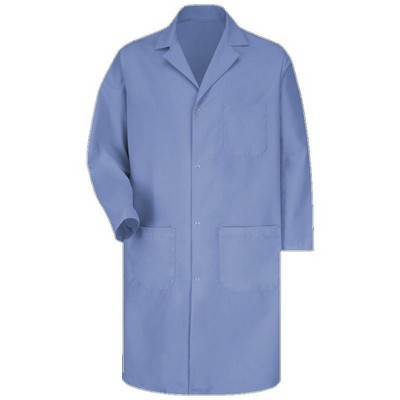 Red Kap™ Men's Lab Coat w/Four Gripper Closure - Light Blue