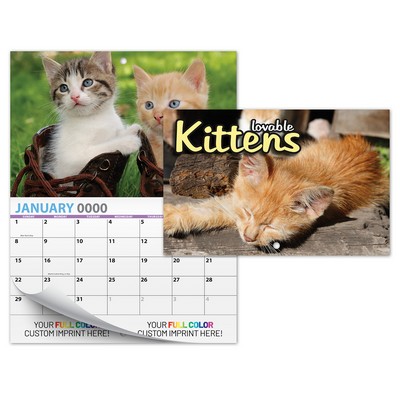 13 Month Mini Custom Photo Appointment Wall Calendar - KITTENS