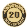 20 Years Anniversary Round Stock Die Struck Pin