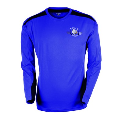 Men's Prospect Micro-Mesh Performance Crew Long Sleeve Shirt