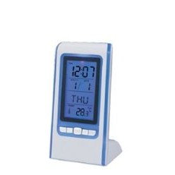 White/Blue Rectangular Standing Digital Clock