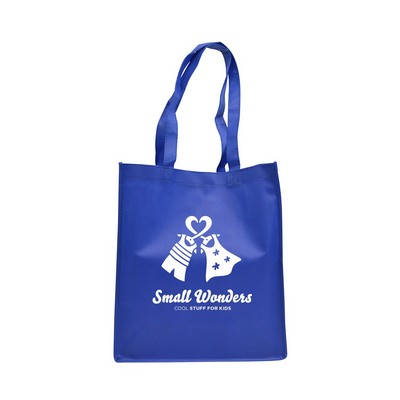 Non-Woven PP Corporate Blue Shopper (13"x6"x15")