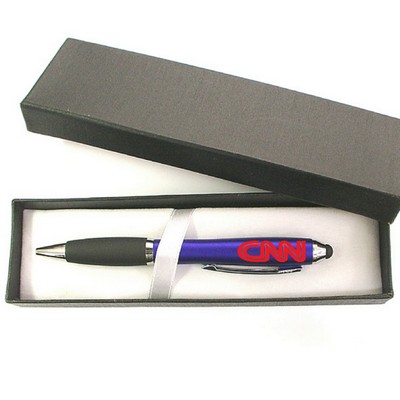 Rounded Ballpoint Pen w/Stylus In Gift Box