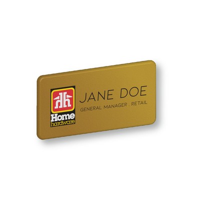 Satin Gold 1.5" x 3" Name Tags