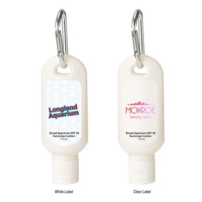 1 Oz. Spf 30 Sunscreen With Carabiner